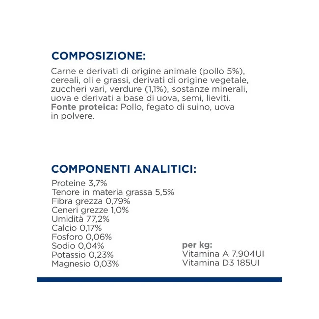 Hill's Prescription Diet K/D Kidney Care Spezzatino Pollo E Verdure Cani Lattina 354g