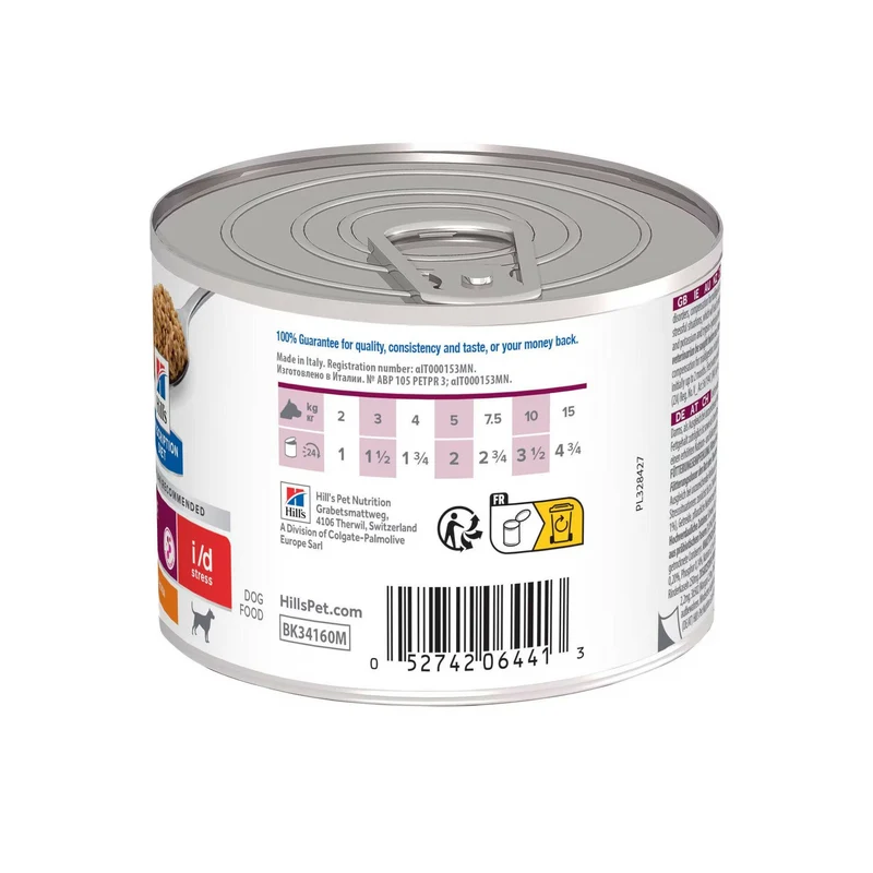Hill's Prescription Diet i/d Stress Digestive Care Mini Cibo Umido Per Cani Adulti Taglia Mini 200g