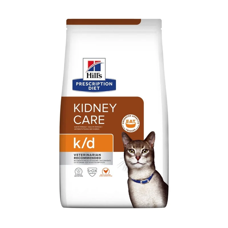 Hill's Prescription Diet K/D Kidney Care Crocchette Di Pollo Per Gatti Sacco 400g