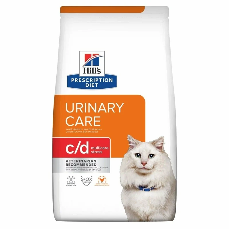 Hill's Prescription Diet c/d Multicare Stress Cibo Secco Con Pollo Gatti Adulti Sacco 3kg