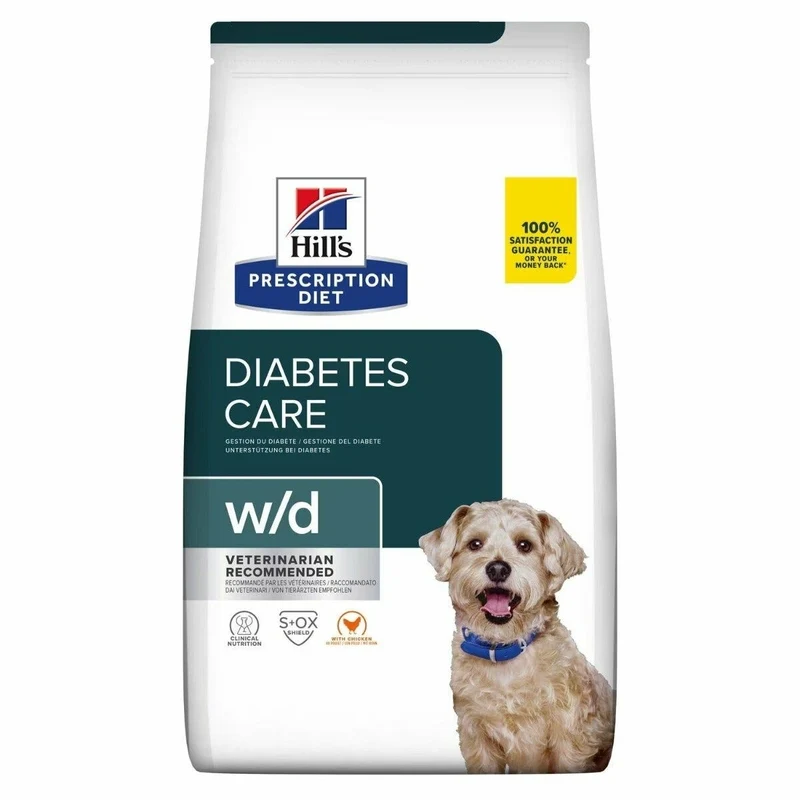 Hill's Prescription Diet Diabetes Care w/d Crocchette Con Pollo Per Cani Adulti Sacco 10kg