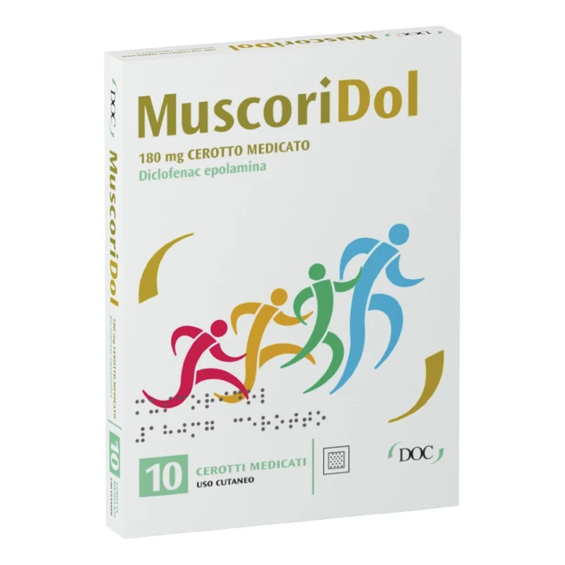 Muscoridol 10 Cerotti Medicati 180mg