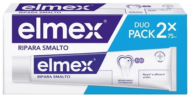 Elmex Dentifricio Ripara Smalto 2 Tubi Da 75ml
