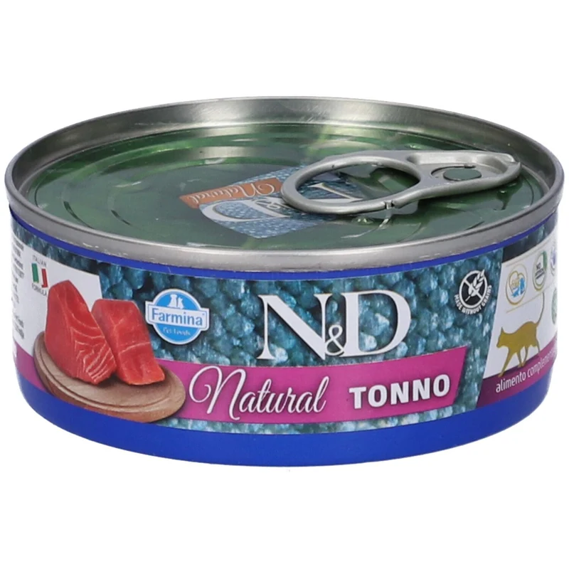 N&D Cat Natural Tonno Cibo Umido Per Gatti 70g