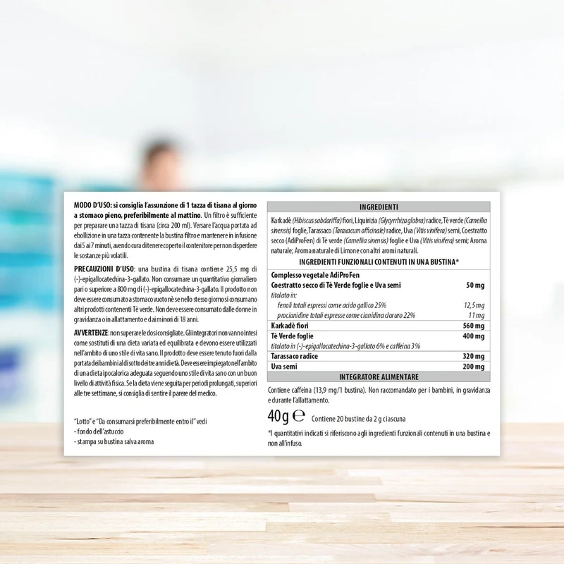 Aboca Adiprox Fitomagra Tisana 20 Buste