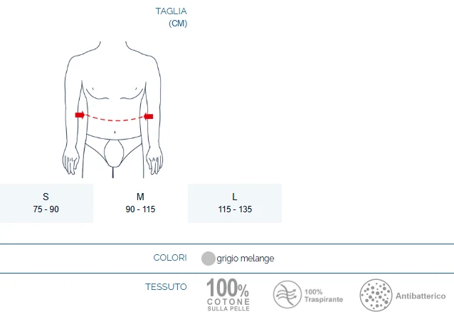Pavis Fascia Per Colostomia Colore Grigio Cod. 678
