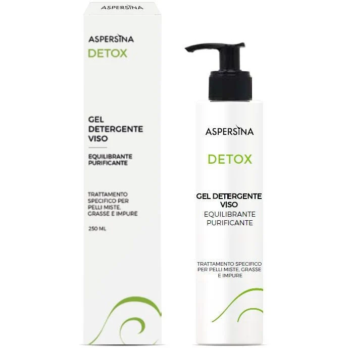 Aspersina Detox Gel Detergente Viso Dermopurificante 250ml