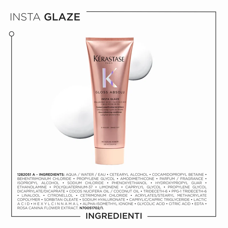 Kérastase Gloss Absolu Conditioner Insta Glaze per capelli tendenti al crespo 250ml