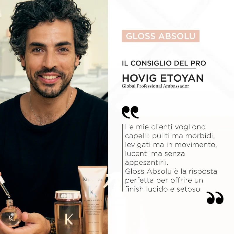 Kérastase Gloss Absolu Conditioner Insta Glaze per capelli tendenti al crespo 250ml