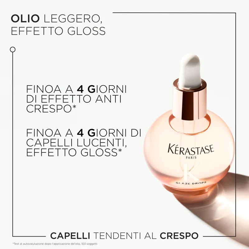 Kérastase Gloss Absolu Olio leggero Glaze Drops per capelli tendenti al crespo 45ml