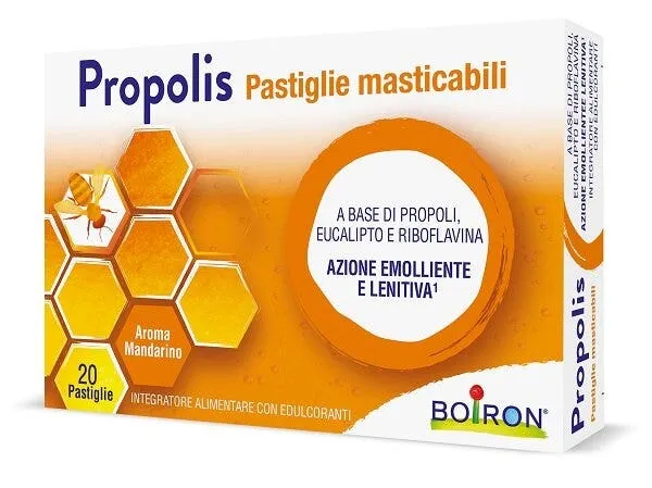 Boiron Propolis Pastiglie Masticabili Aroma Mandarino 20 Pastiglie