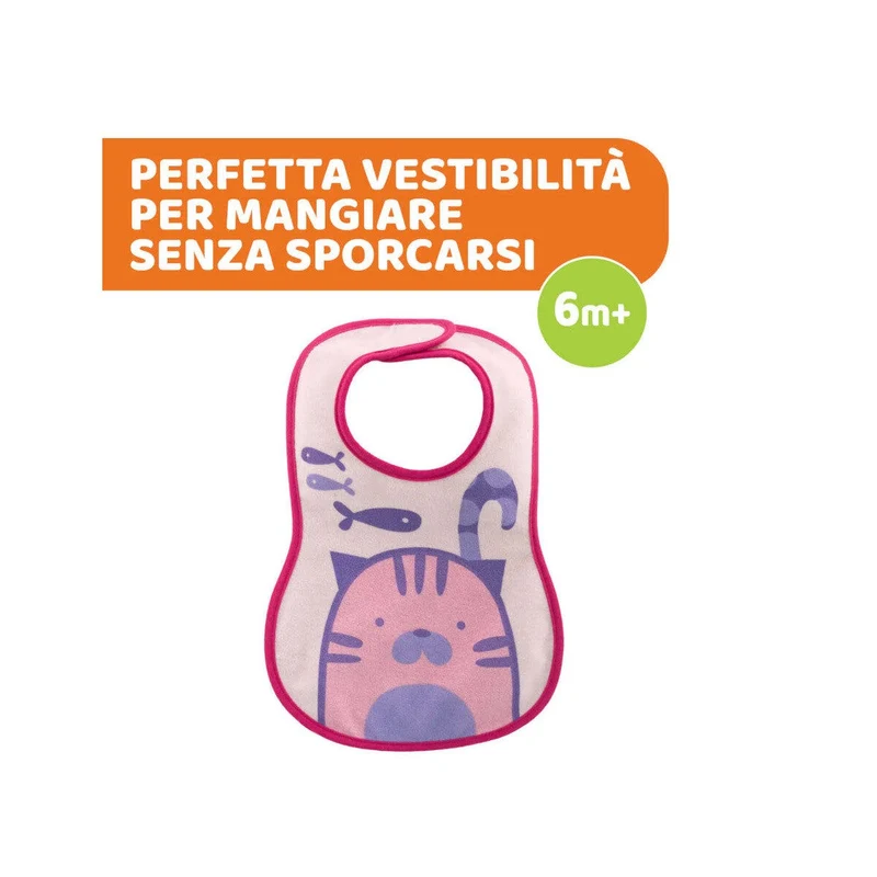 Chicco Bavaglini Easy Meal 6+ Mesi 2 Pezzi
