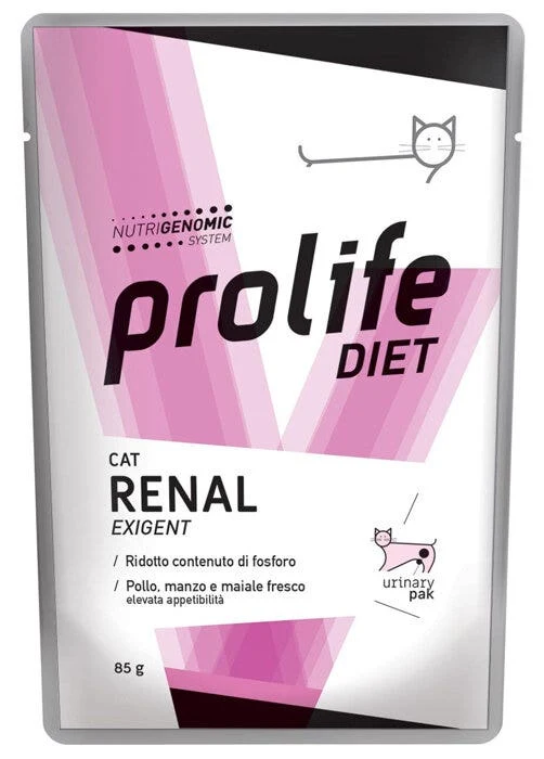 Prolife Diet Cat Renal Exigent Cibo Umido Per Gatti Bustina 85g