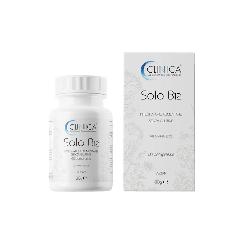 Clinica Solo B12 - vitamina B12- 60 compresse = 2 mesi di trattamento