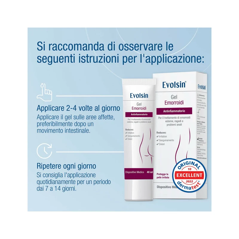 Evolsin Gel Per Emorroidi 40ml