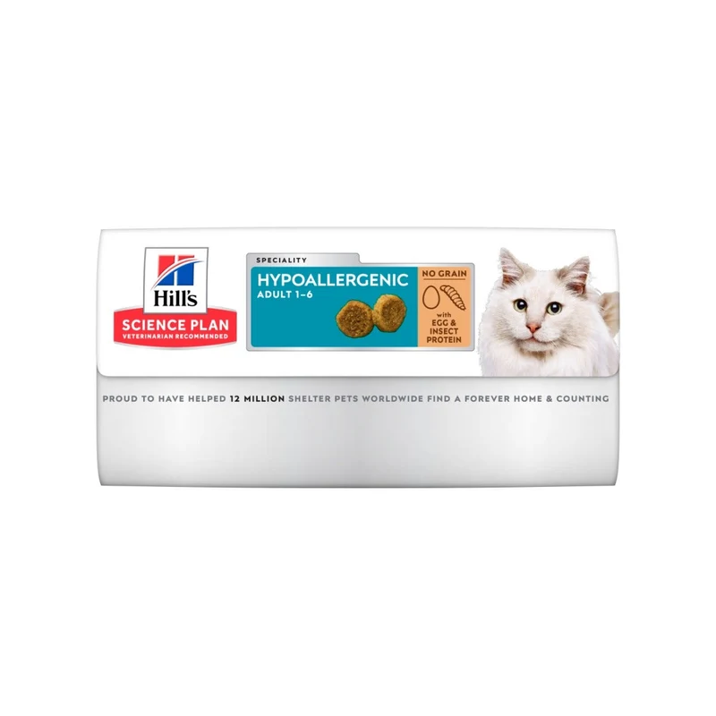 Hill's Science Plan Hypoallergenic Adult Alimento Secco Per Gatti Con Uova E Insetti 1,5Kg