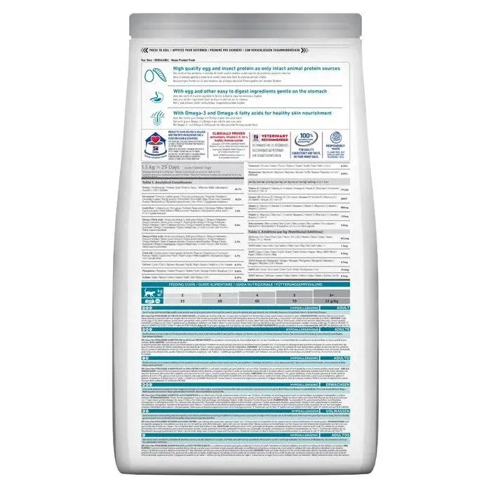 Hill's Science Plan Hypoallergenic Adult Alimento Secco Per Gatti Con Uova E Insetti 1,5Kg