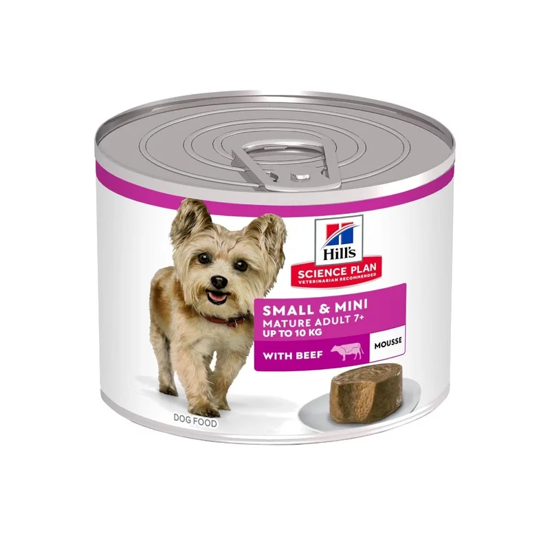 Hill's Science Plan Small&Mini Mature Adult Alimento Per Cani Con Manzo Scatoletta 200g