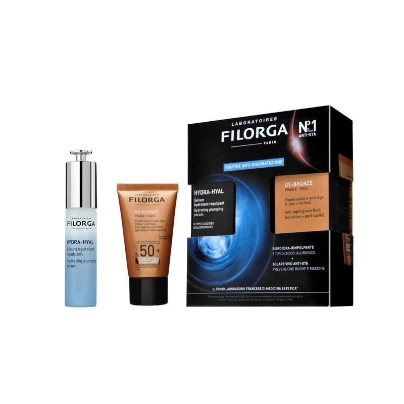 Filorga Cofanetto Duo Siero Siero Hydra-Hyal 30ml + Protezione Solare Viso UV-Bronze SPF50+ 40ml