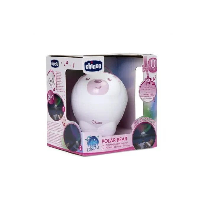 Chicco Orso Polare Proiettore E Carillon Rosa Per Neonato