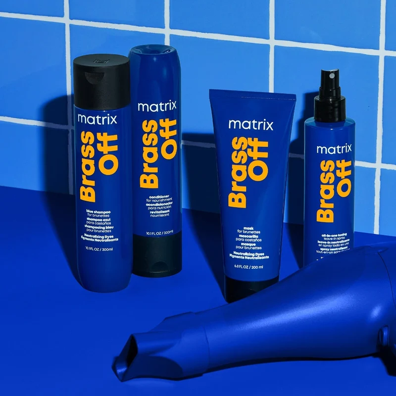 Matrix Total Results Brass Off Maschera Neutralizzante - Anti Arancio per capelli castani - 200ml