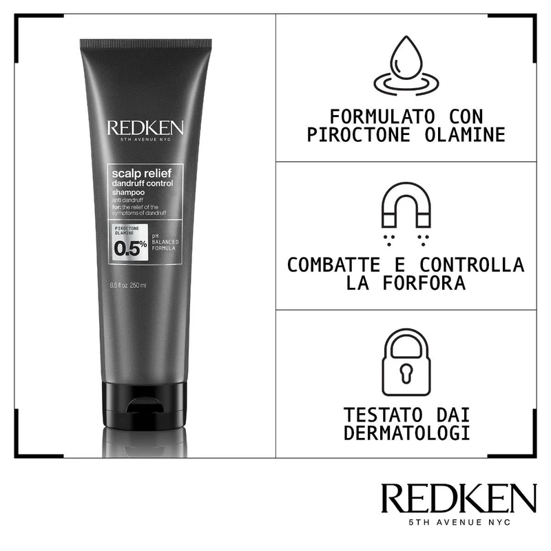 Redken Scalp Anti Dandruff Shampoo per capelli con forfora 250ml