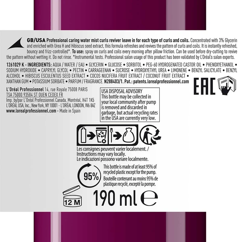 Curl Expression Curl Reviving Spray 190ml