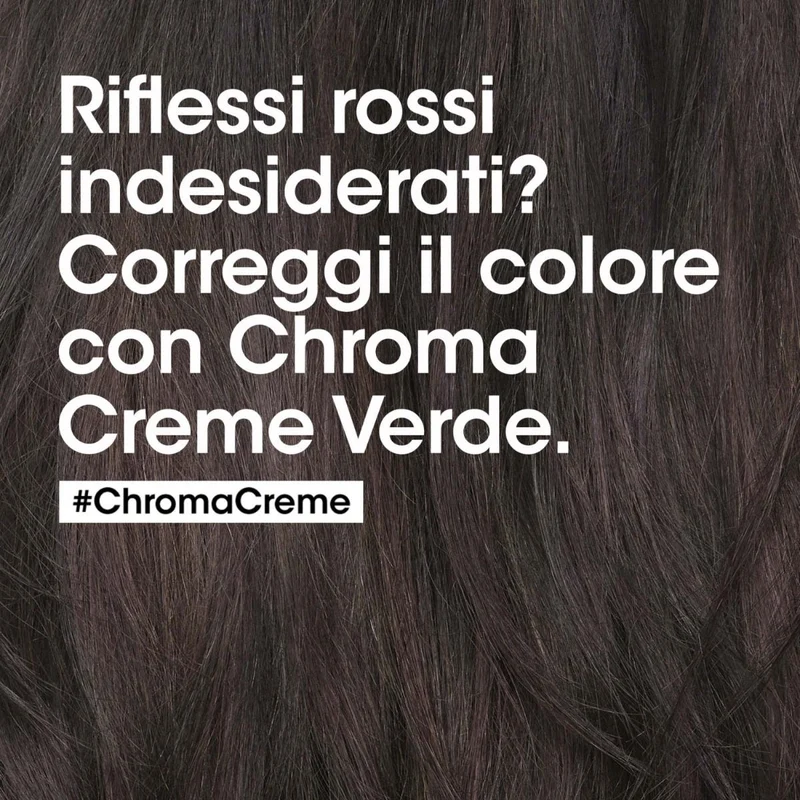 Chroma Creme - Shampoo Verde per capelli da marrone scuro a nero 300ml
