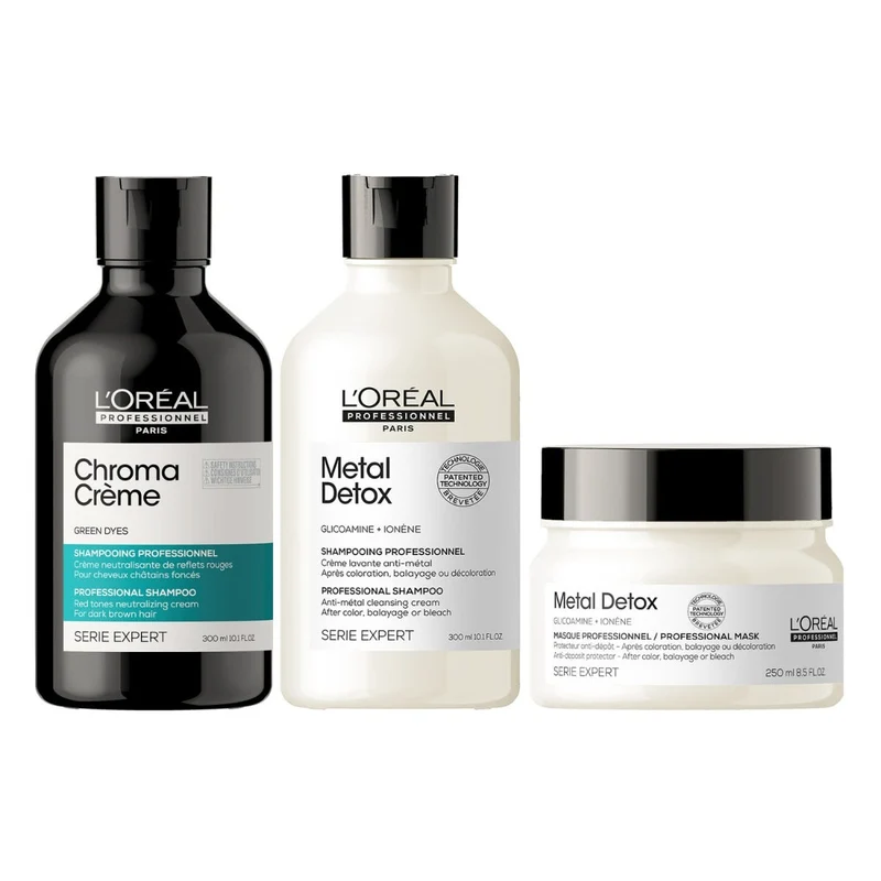 Chroma Creme - Shampoo Verde per capelli da marrone scuro a nero 300ml