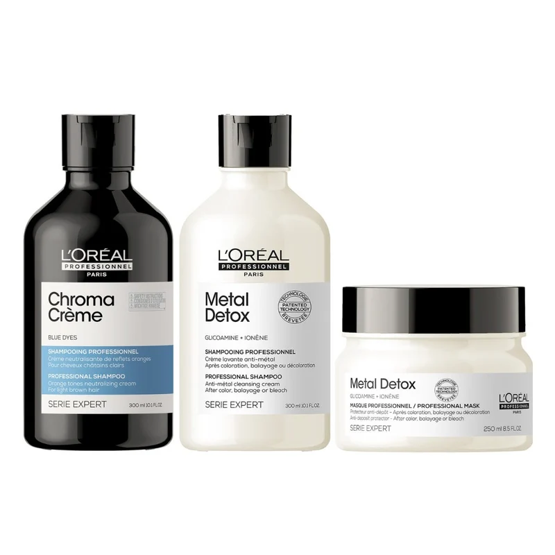 Chroma Creme - Shampoo Blu per capelli castano da chiaro a medio 300ml