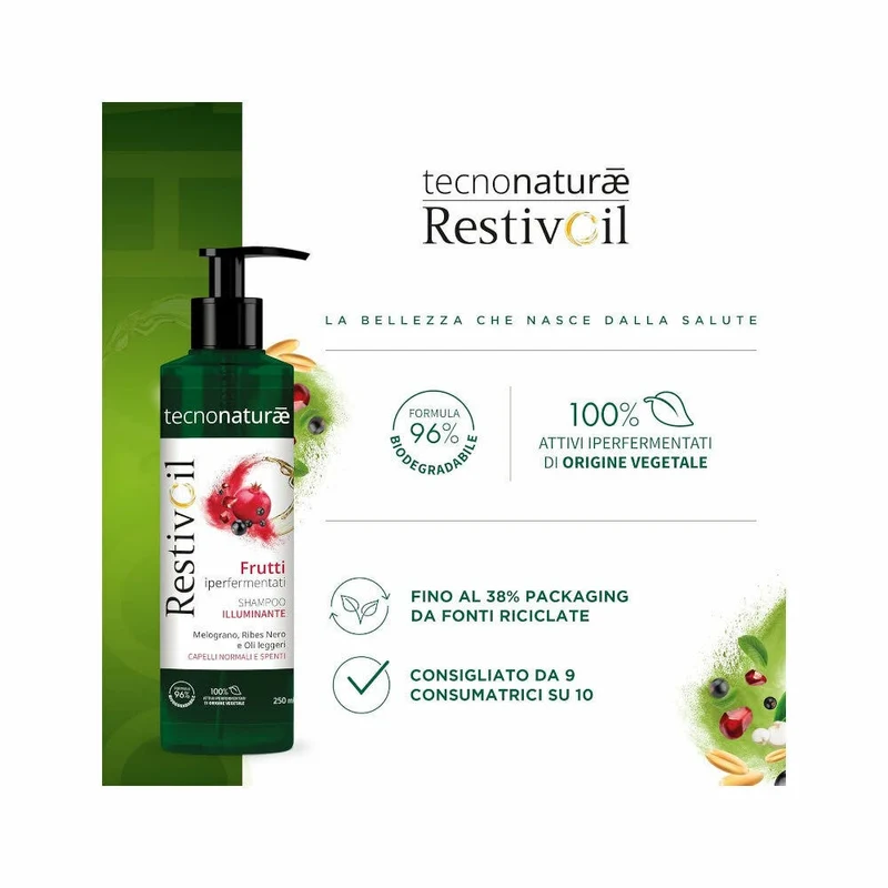 Restivoil Tecnonaturae Frutti iperfermentati Shampoo Illuminante 250ml
