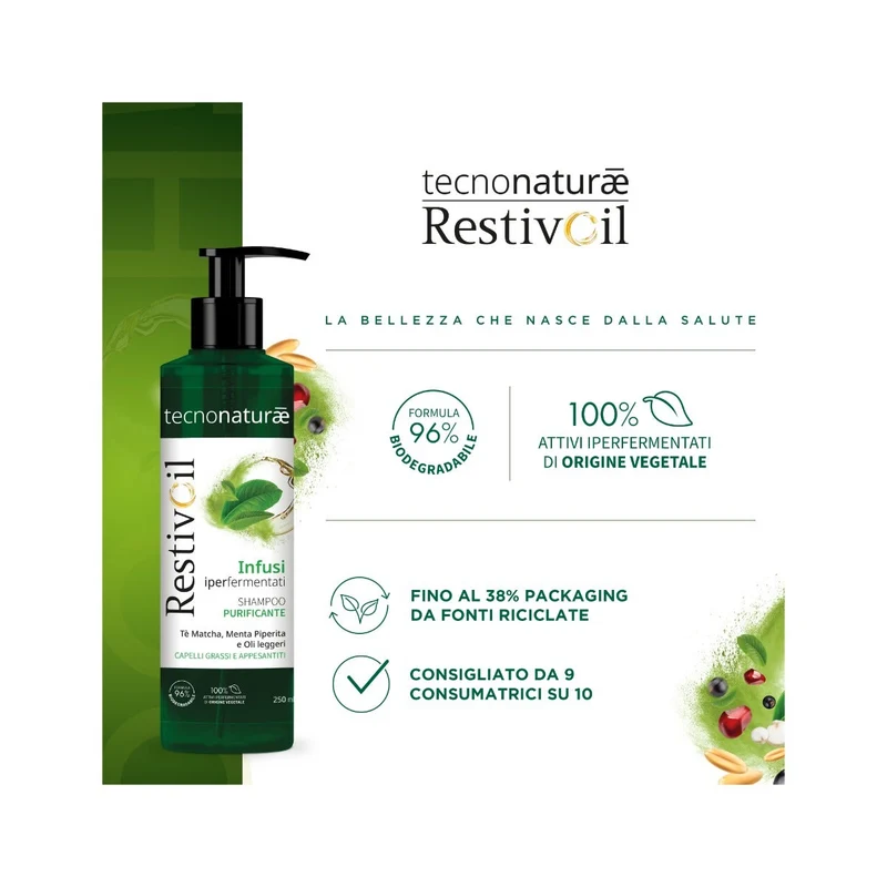 Restivoil Tecnonaturae Infusi iperfermentati Shampoo Purificante 250ml