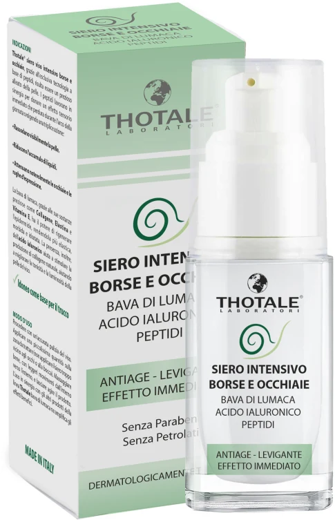 Thotale Siero Intensivo Borse e Occhiaie Bava di Lumaca 30 ml