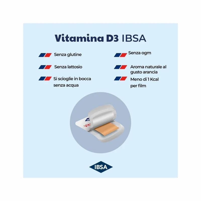 Ibsa Vitamina D3 1000UI - 30 Film Orodispersibili