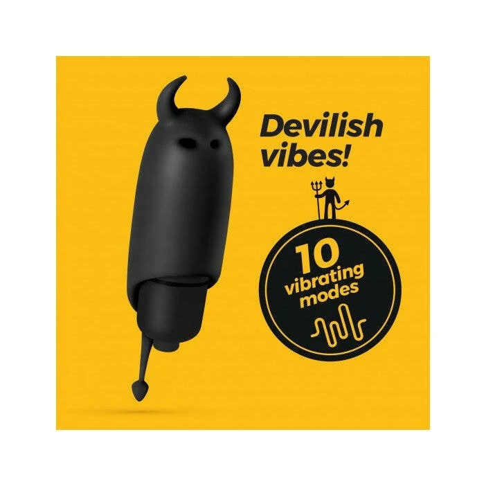 Crushious O-pet Diavolo Con Palla A 10 Vibrazioni Nero