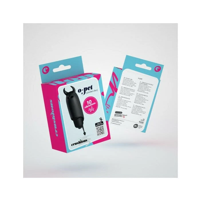 Crushious O-pet Diavolo Con Palla A 10 Vibrazioni Nero