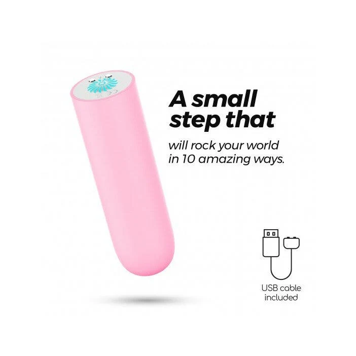 Crushious Quackers Proiettile Vibrante Rosa Usb Ricaricabile
