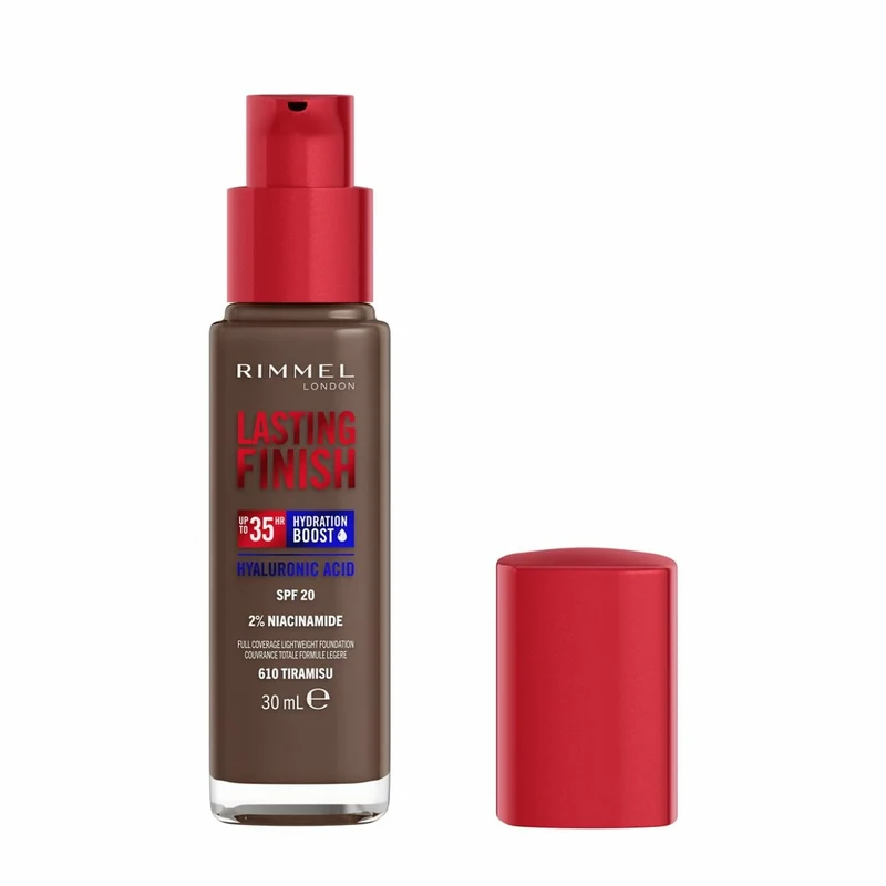 Rimmel Fondotinta Lasting Finish 35h Con Acido Ialuronico 610 Tiramisu 30ml