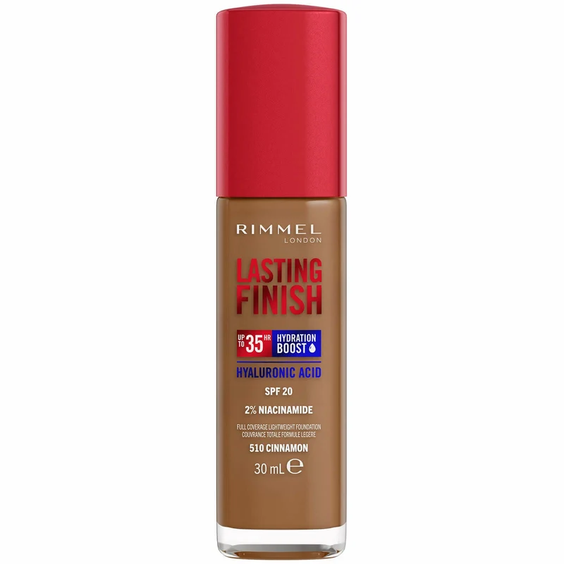 Rimmel Fondotinta Lasting Finish 35h Con Acido Ialuronico 510 Cinnamon 30ml