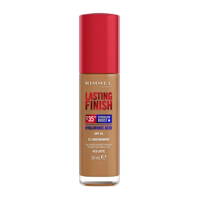 Rimmel Fondotinta Lasting Finish 35h Con Acido Ialuronico 410 Latte 30ml