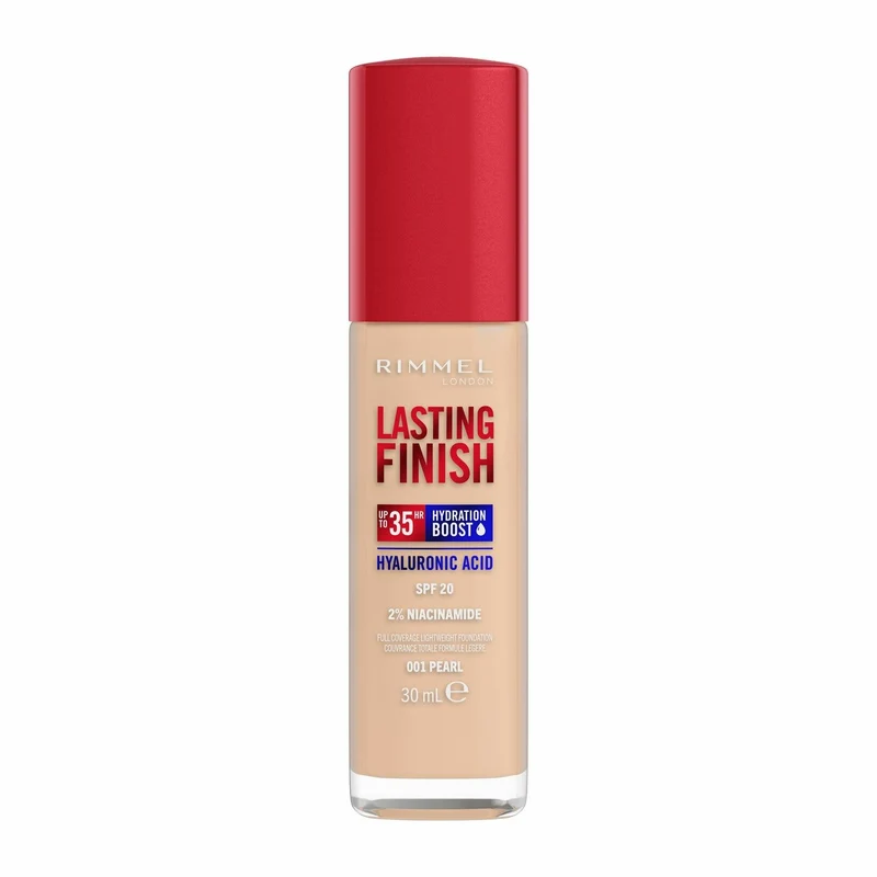 Rimmel Fondotinta Lasting Finish 35h Con Acido Ialuronico 001 Pearl 30ml