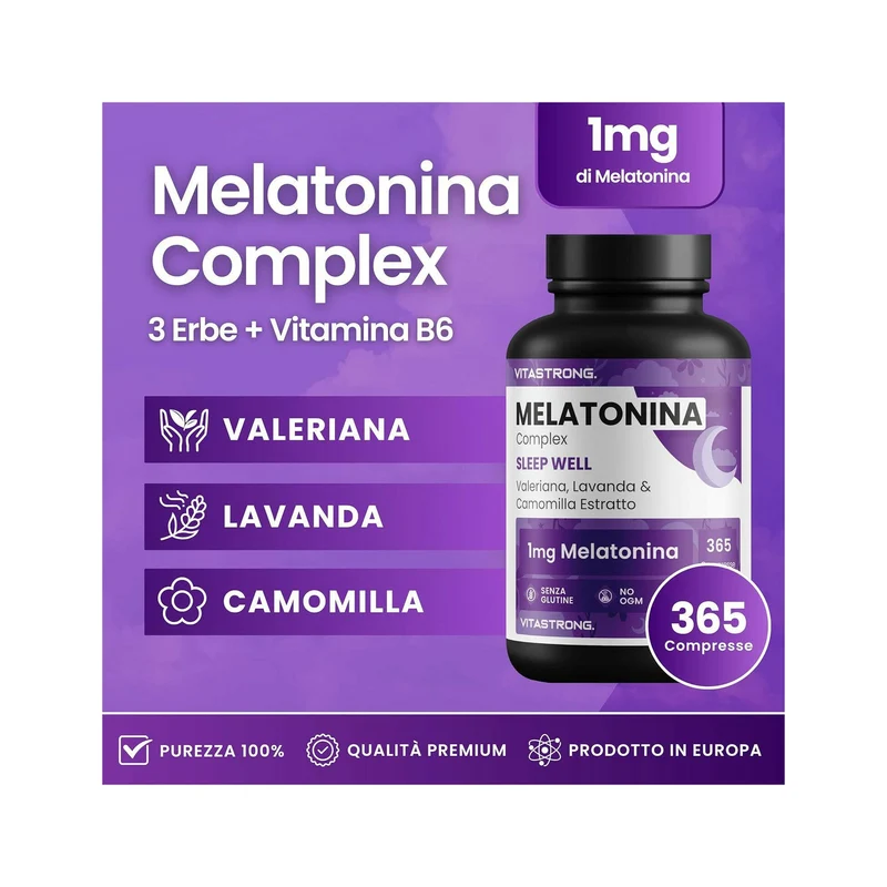 Vitastrong Melatonin Complex 365 Compresse