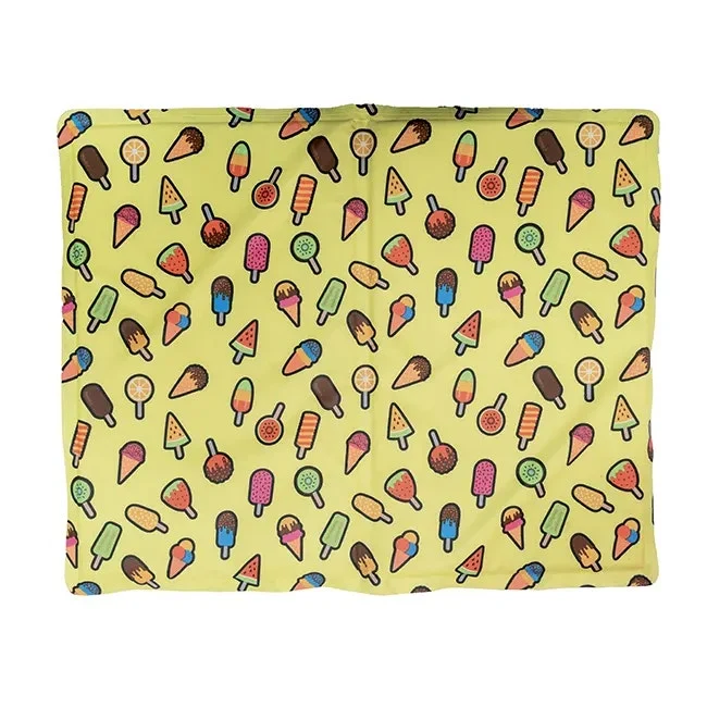 Croci Tappetino Rinfrescante Per Gatti Fantasia Gelati 65 x 50cm