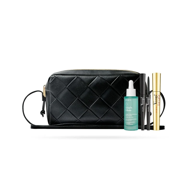 Pupa Kit Mascara Vamp! Forever 9ml + Matita Waterproof Vamp! 0,35g + Hyalu Shots Siero Idratazione Profonda 30ml
