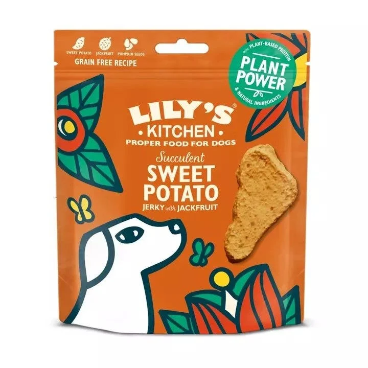 Lily's Kitchen Succulent Sweet Potato Jerky with Jackfruit Snacks Dog 70g