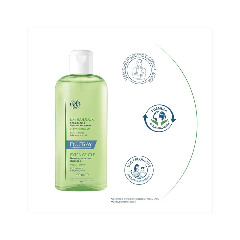 Ducray Extra Delicato Shampoo Dermoprotettivo 200ml