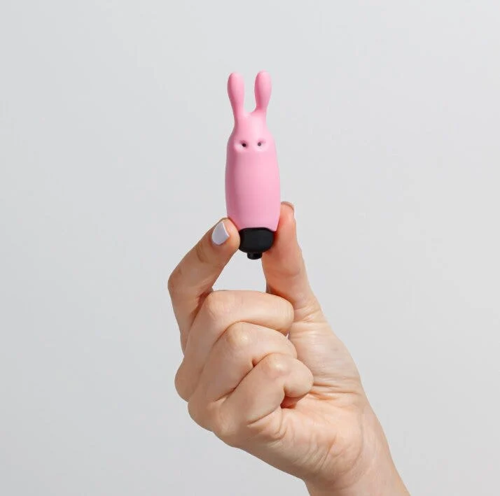 Crushious O-Pet Vibratore Tascabile Coniglio Con Palla A 10 Vibrazioni Rosa Pastello