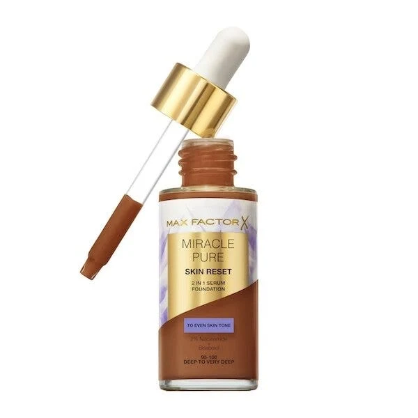 Max Factor Fondotinta Miracle Pure Skin Reset 2 in 1 Siero 30ml - Deep To Very Deep
