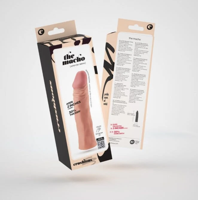 Crushious The Macho Guaina Realistica Per Pene Con Estensione Di 2