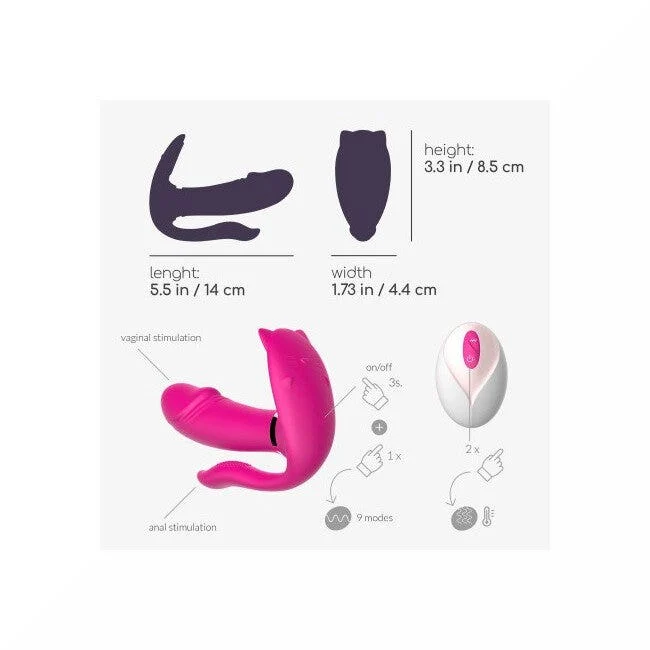 Crushious Stimolatore Fritz Rosa Con Telecomando